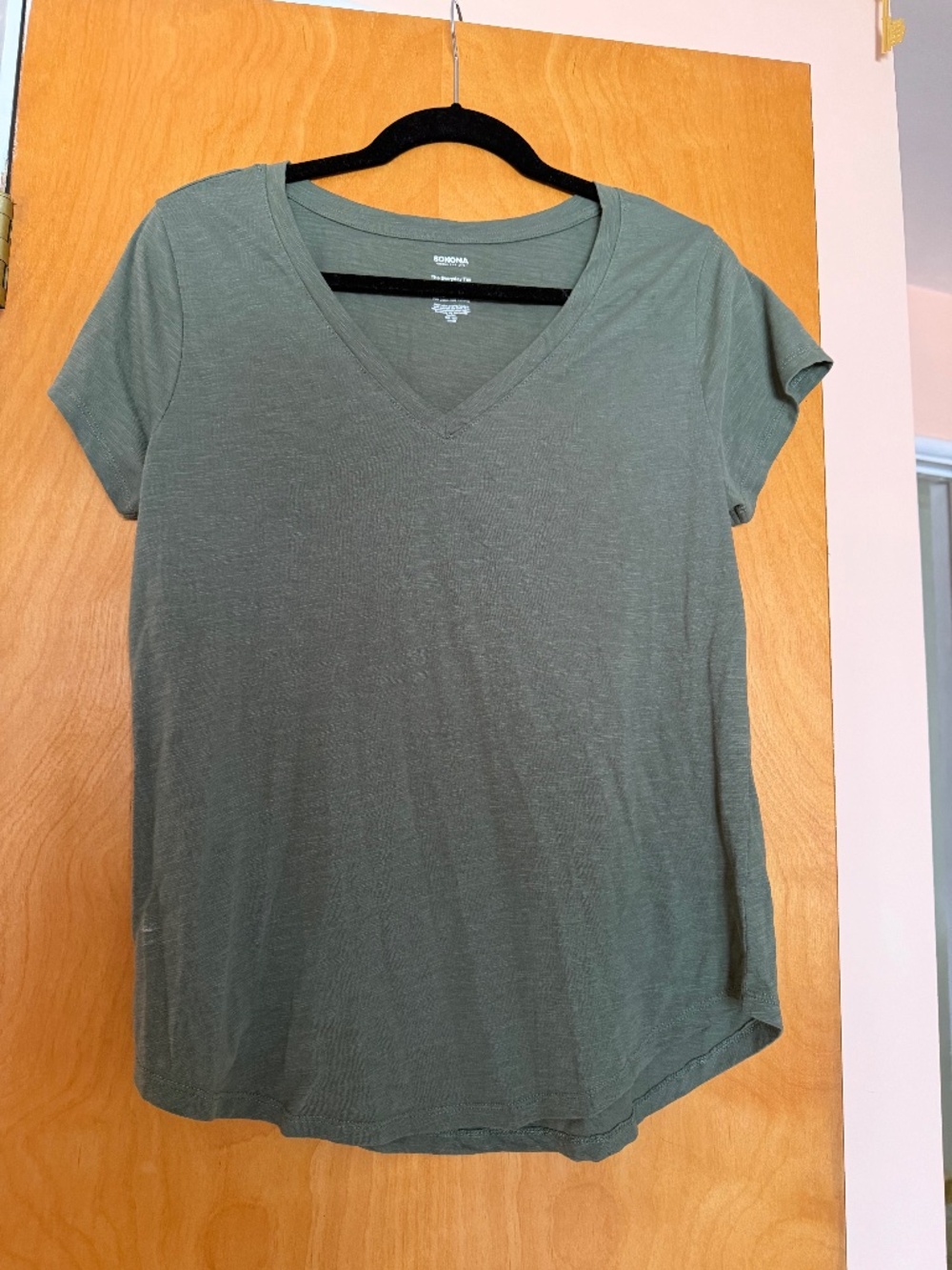 Dark Green Everyday Tee, Sonoma, Size L